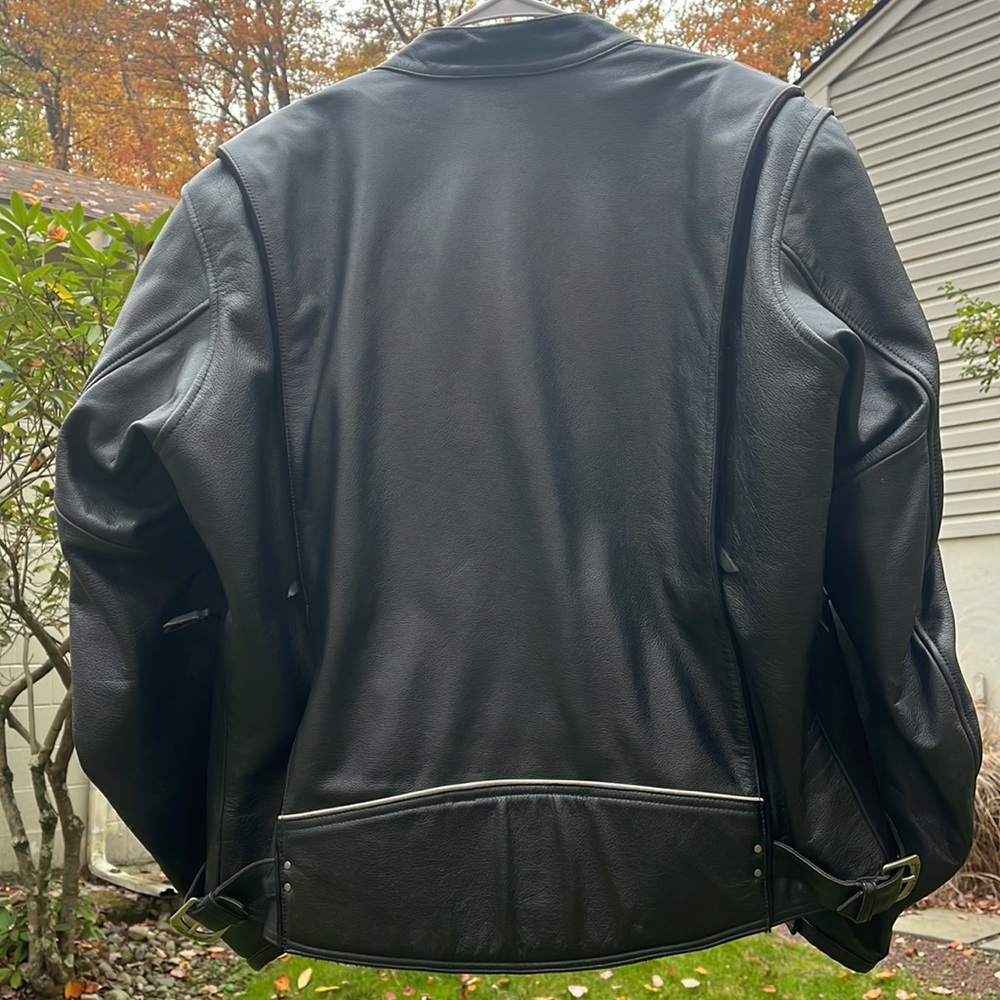 Genuine Leather Power Trip Motorcycle Jacket Gem